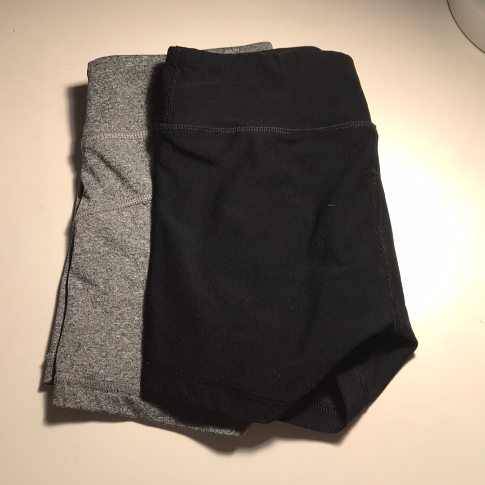 Biker shorts black and grey